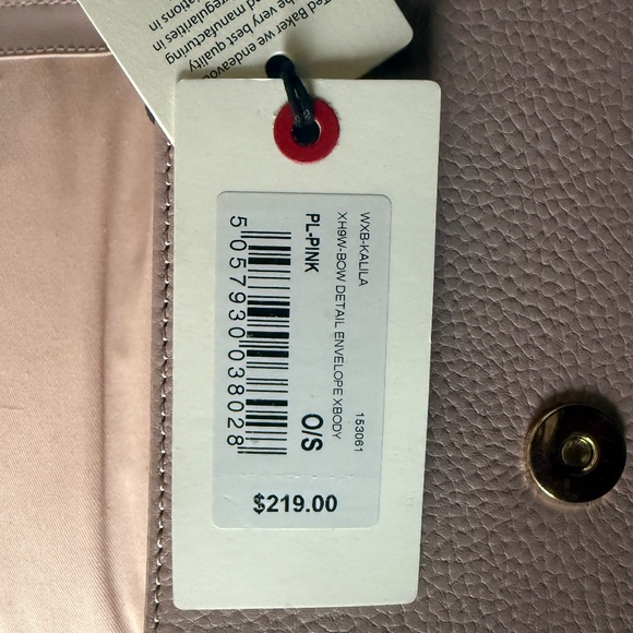 Ted Baker London- KALILA Bow Blush Pink Envelope Chain Crossbody – NWT - Picture 6 of 10